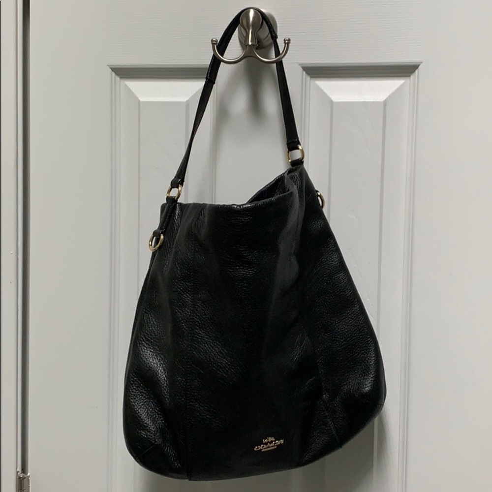 Black coach bag 13.5x 13.5